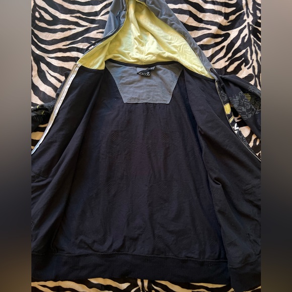 Volcom Lightweight Cotton Hoodie Black/Grey/Yellow - Y2K/Surf/Skate - Juniors XL - Picture 5 of 15